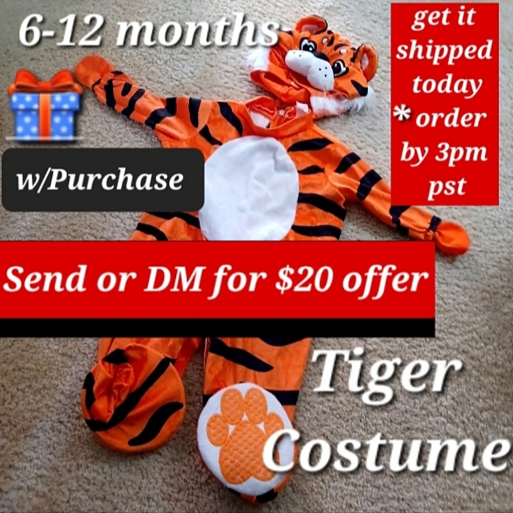 TIGER Halloween costume, 6 to 12 months, Spooktacular creations